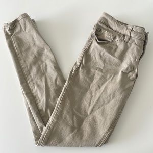 Khaki skinny jeans